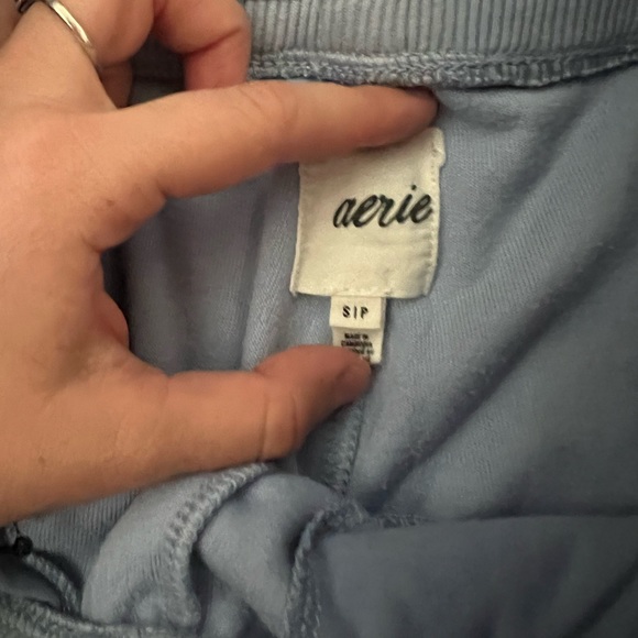 SOLD Baby Blue flare velours pants from Aerie!! - Picture 2 of 3